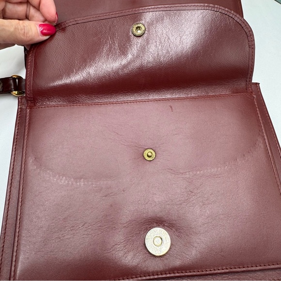 Cartier Must de Cartier Vintage Burgundy Leather Clutch Wristlet - Picture 7 of 9